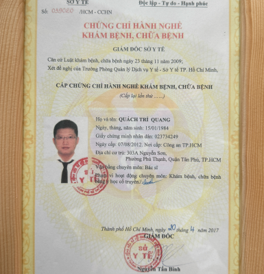 GIẤY PHÉP HÀNH NGHỀ