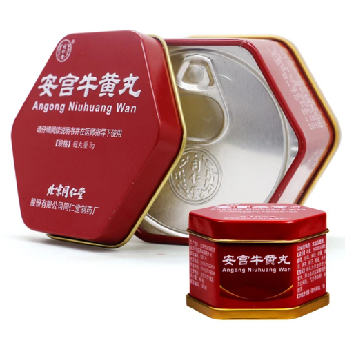  An cung ngưu ho&agrave;ng -hộp thiếc m&agrave;u đỏ loại thượng hạng 