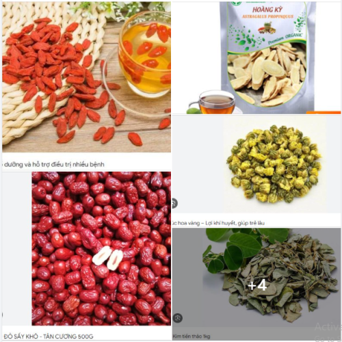  Tr&agrave; bổ huyết, m&aacute;t gan, giải độc,  Tr&agrave; lợi tiểu, thanh nhiệt,..