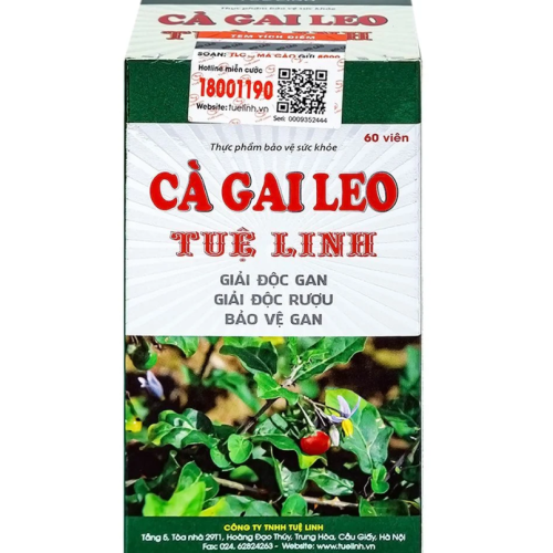 Vi&ecirc;n uống Tuệ Linh C&agrave; Gai Leo Gi&uacute;p thanh nhiệt, giải độc rượu v&agrave; bảo vệ gan (Hộp 60 vi&ecirc;n)