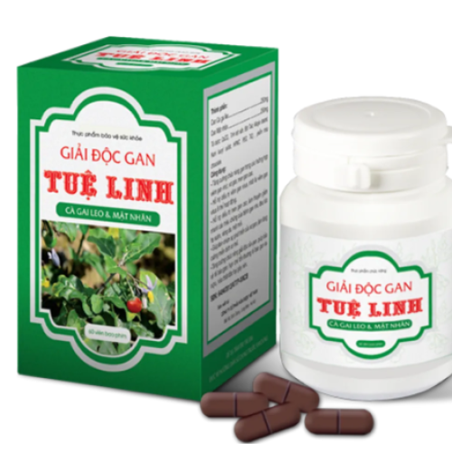 Vi&ecirc;n uống hỗ trợ giải độc gan Tuệ linh lọ 60 vi&ecirc;n